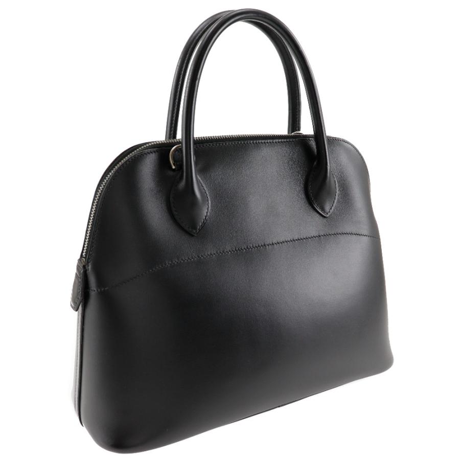 HERMES（エルメス） ボリード31 □D ハンドバッグ ボックスカーフ 黒