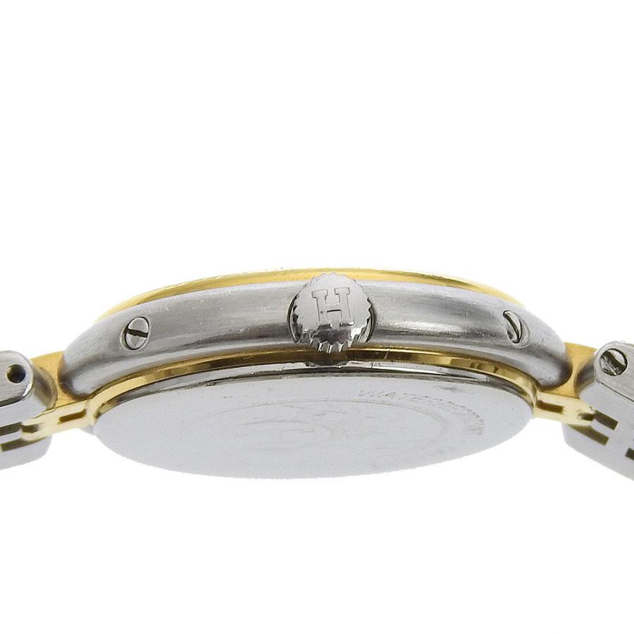 HERMES（エルメス） プロフィール デイト 腕時計 SS×金メッキ クオーツ