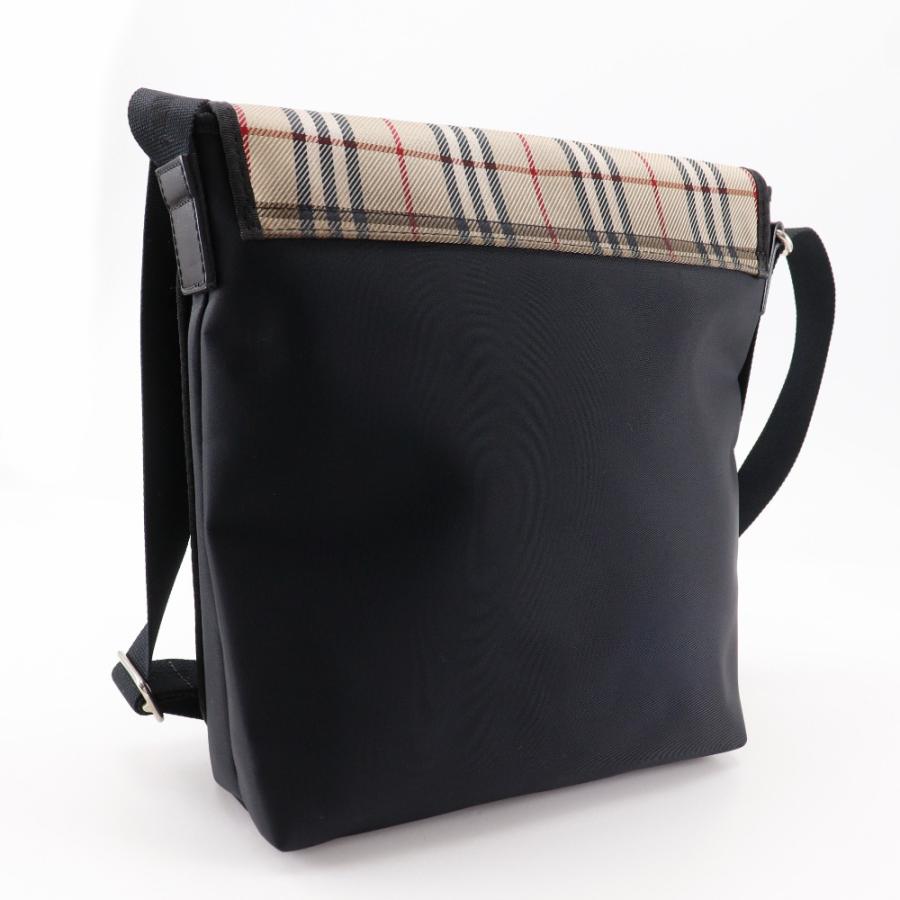 BURBERRY（バーバリー） ノバチェック ショルダーバッグ ナイロン 黒