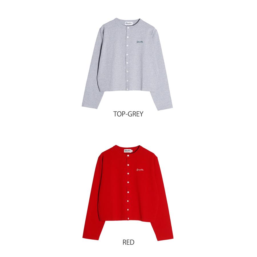 ジムフレックス Gymphlex カーディガン ショート クルー ネック SHORT