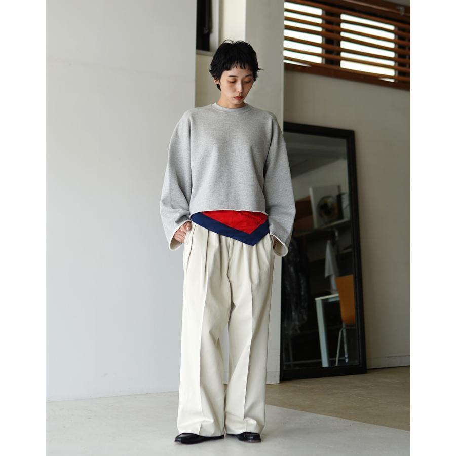 サクラ SACRA スウェット プレミアム フリース クロップド トップ