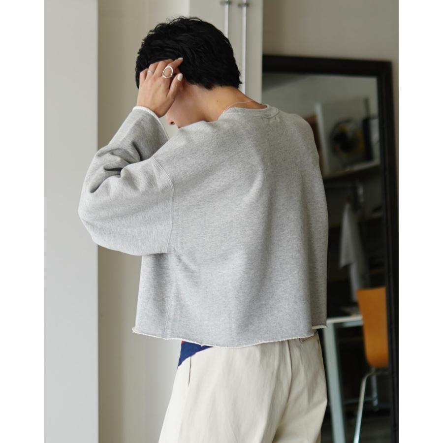 サクラ SACRA スウェット プレミアム フリース クロップド トップ