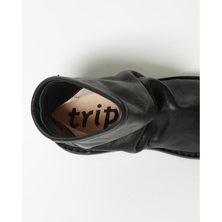 trippen ボム 36 ブラック レザーブーツ ベルト付き trippen｜ボム