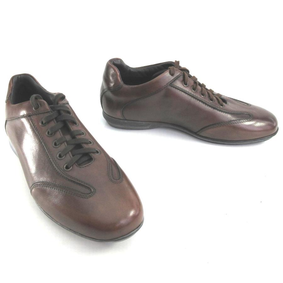 ISETAN MEN'S イタリア製メンズレザースニーカー 伊勢丹オリジナル