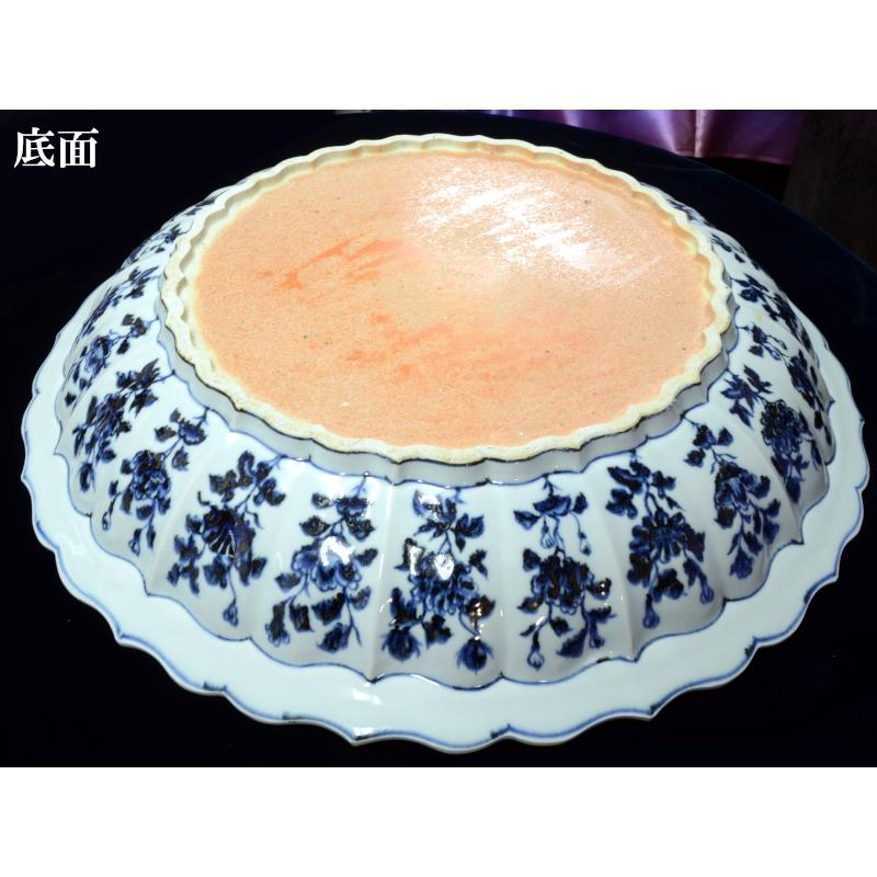 中国 1970年代 景徳鎮製 粉彩花果紋楕円形お皿2点&鉢1点 送料込み0104