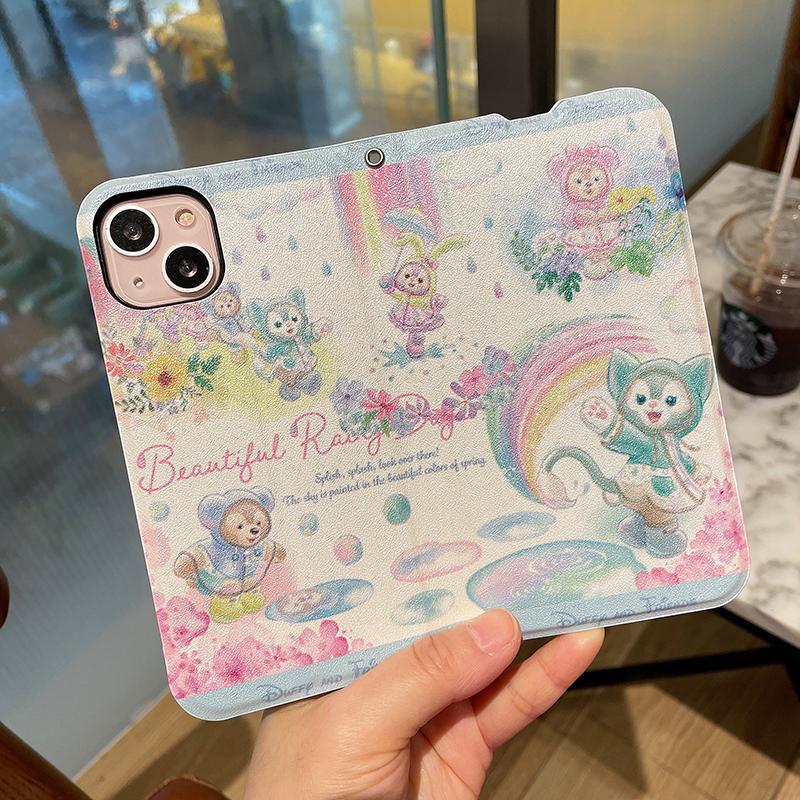 ジェラトーニ手帳型雨カード定期入れ名刺入れ便利多機能iPhoneケース