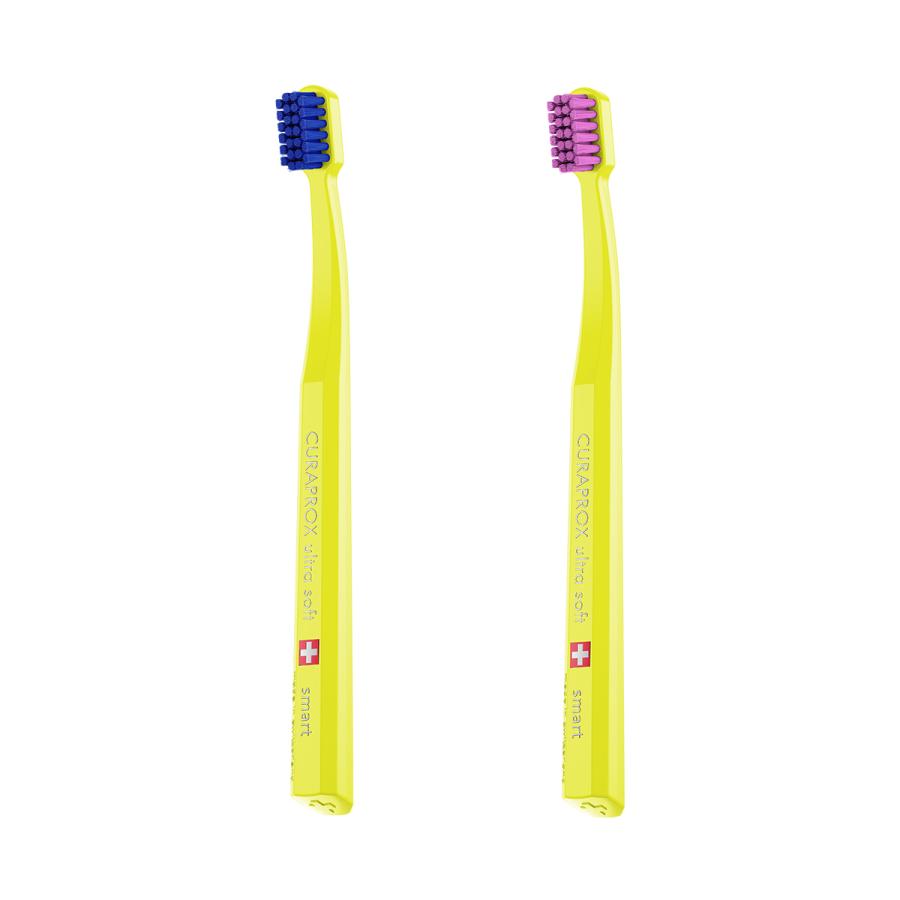 クラプロックス 歯ブラシCSスマート ハンドルカラー黄色 1本 ヘッド