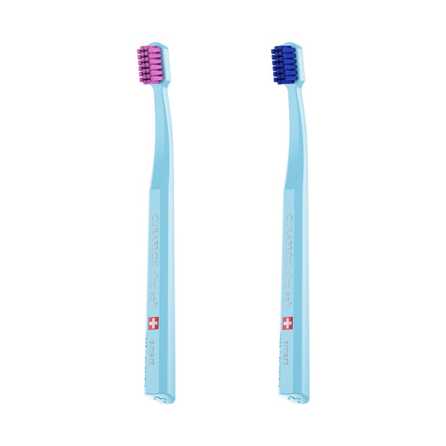 クラプロックス 歯ブラシCSスマート ハンドルカラー水色 1本 ヘッド