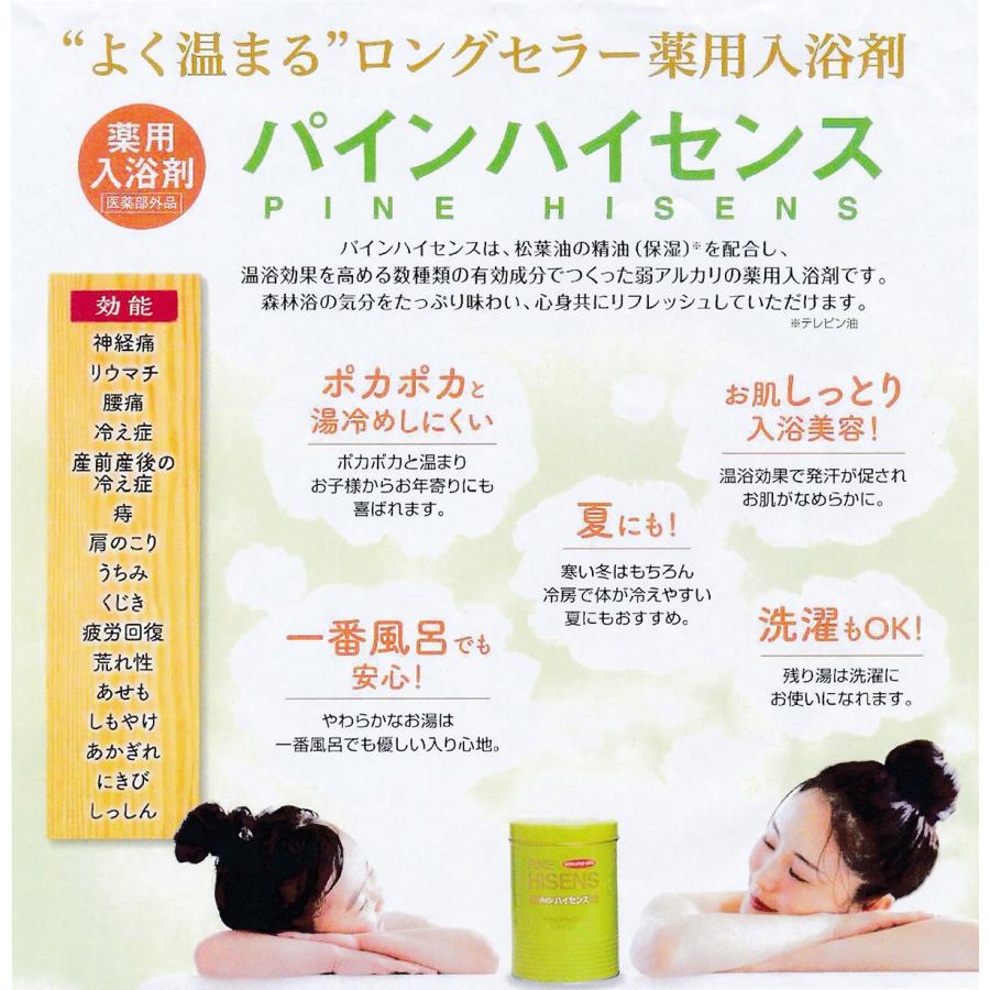 袋タイプ】高陽社 パイン ハイセンス 分包 50g x 18袋 薬用入浴剤 医薬