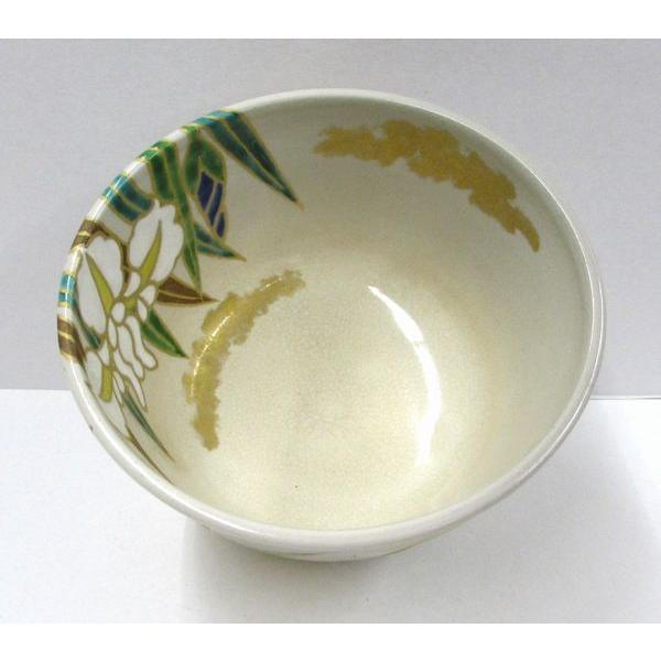 古物 色絵 菖蒲の絵茶碗 陽炎園作 表千家 而妙斎宗匠書付 春のお茶会等