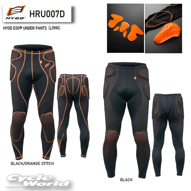 正規品〔HYOD〕 HRU007D HYOD D3O UNDER PANTS（LONG） プロテクター