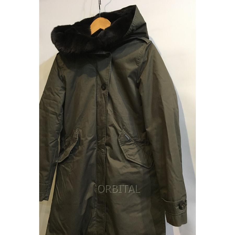 二子玉) WOOLRICH ウールリッチ ラビットファー中綿モッズコート