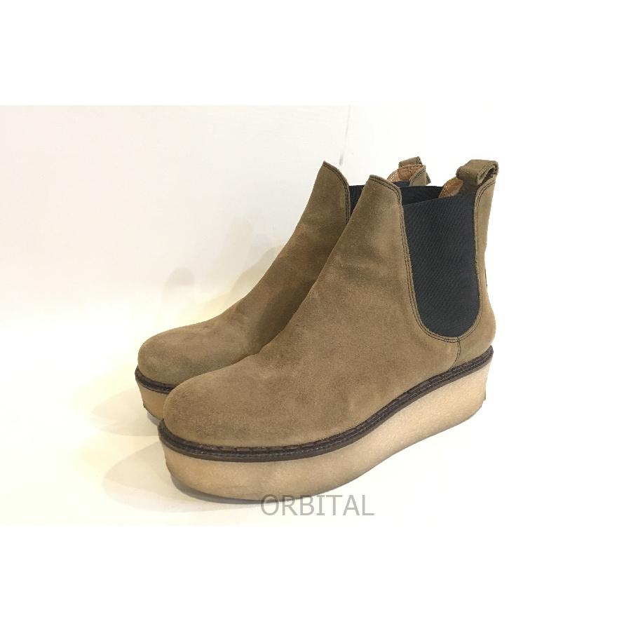 二子玉) Flamingos フラミンゴ スエード サイドゴアブーツ ブラウン