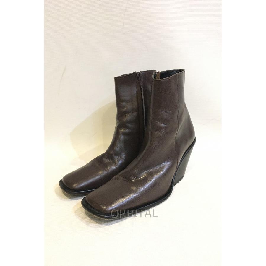 二子玉)UNTISHOLD アンチショルド Naty -5 7cm スクエアショートブーツ