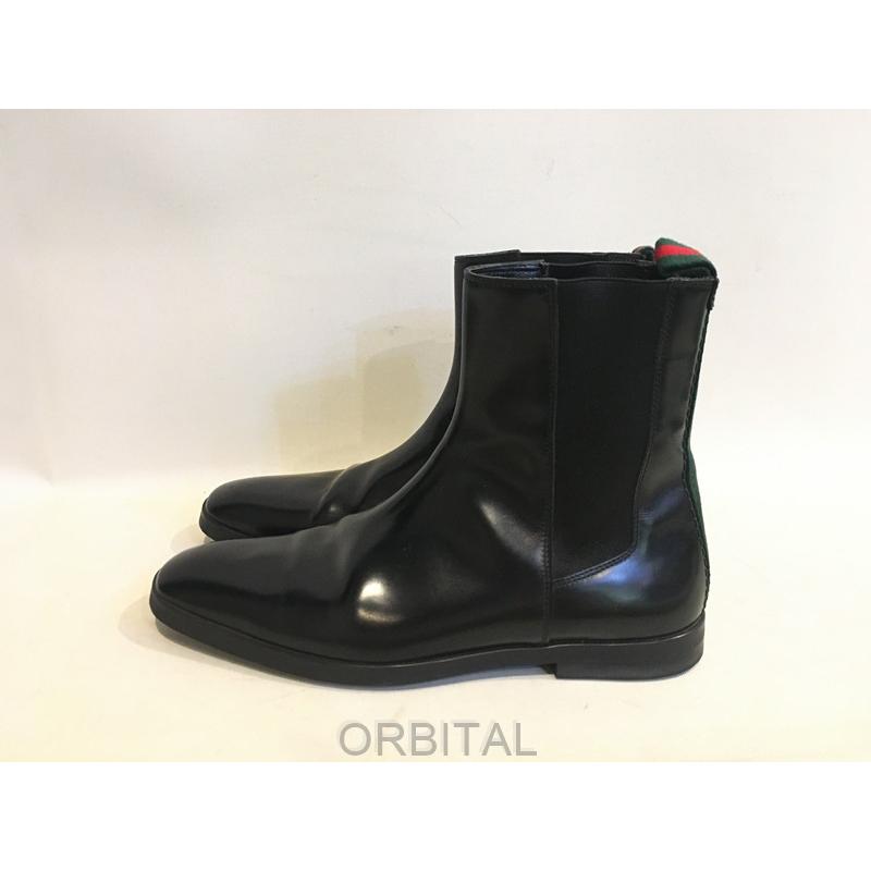 二子玉)グッチ GUCCI シェリーラインサイドゴアブーツ ショートブーツ