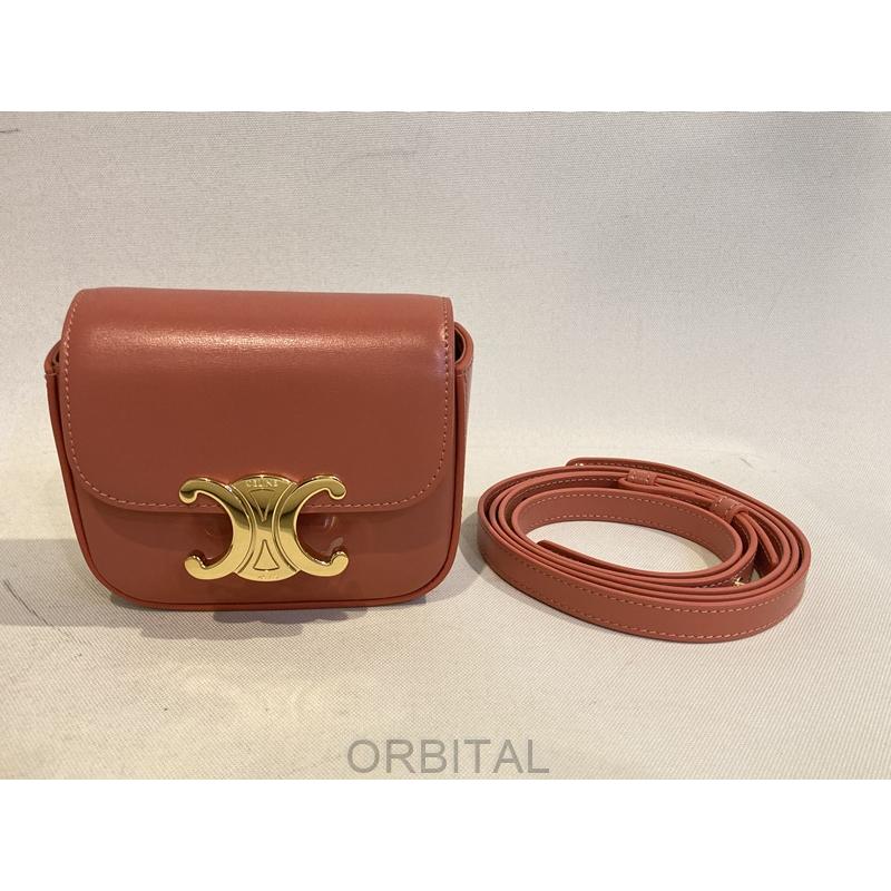 二子玉)CELINE セリーヌ 未使用 ミニクロード シャイニーカーフスキン