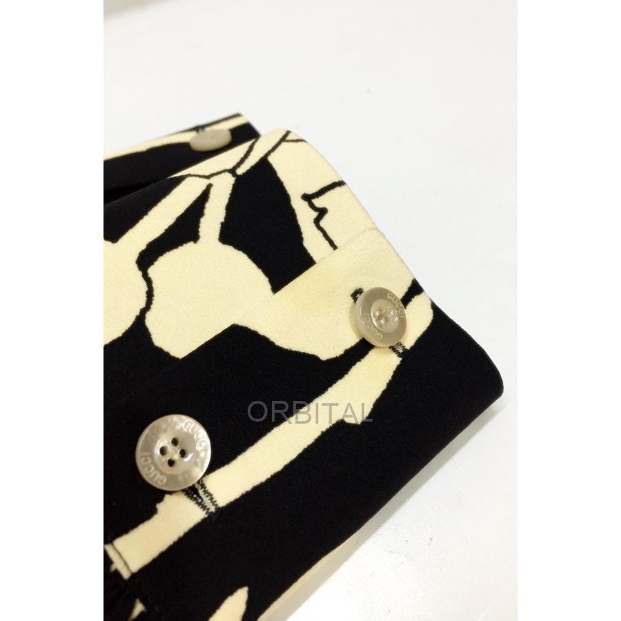 GG 代官山)GUCCI グッチ 国内正規 652693 フローラルプリント シルク