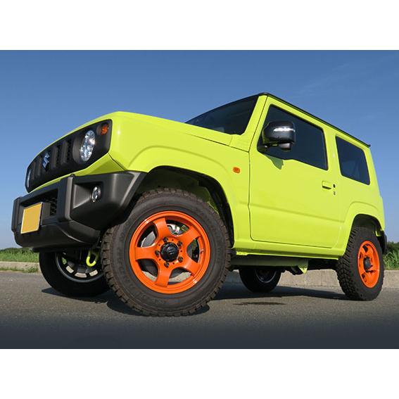 ジムニー専用☆JB-LANDER 16x5.5J 5H/PCD139.7 +22 オレンジ(AGITO