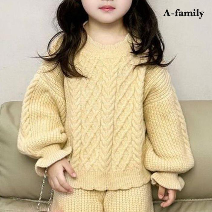 キッズ セットアップ ニット トップス パンツ 上下 秋冬 2点セット