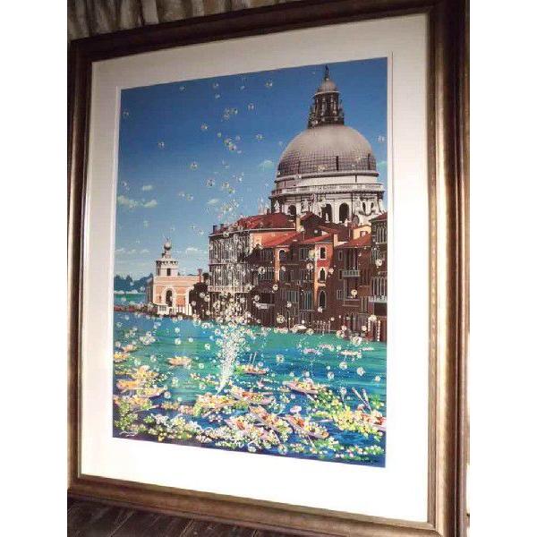 絵画 ヒロ、ヤマガタ フラワーフェスティバル 版画 シルクスクリーン