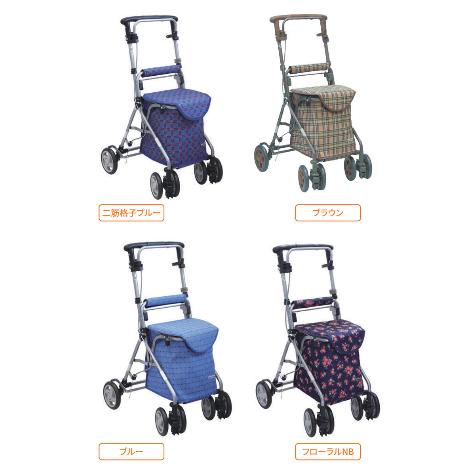 島製作所 シルバーカー リズムRWC ブルー柄 : エーツーカンパニー鶴橋