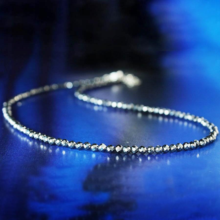 ネックレス レディース メンズ テラヘルツ 鉱石 3mm チョーカー