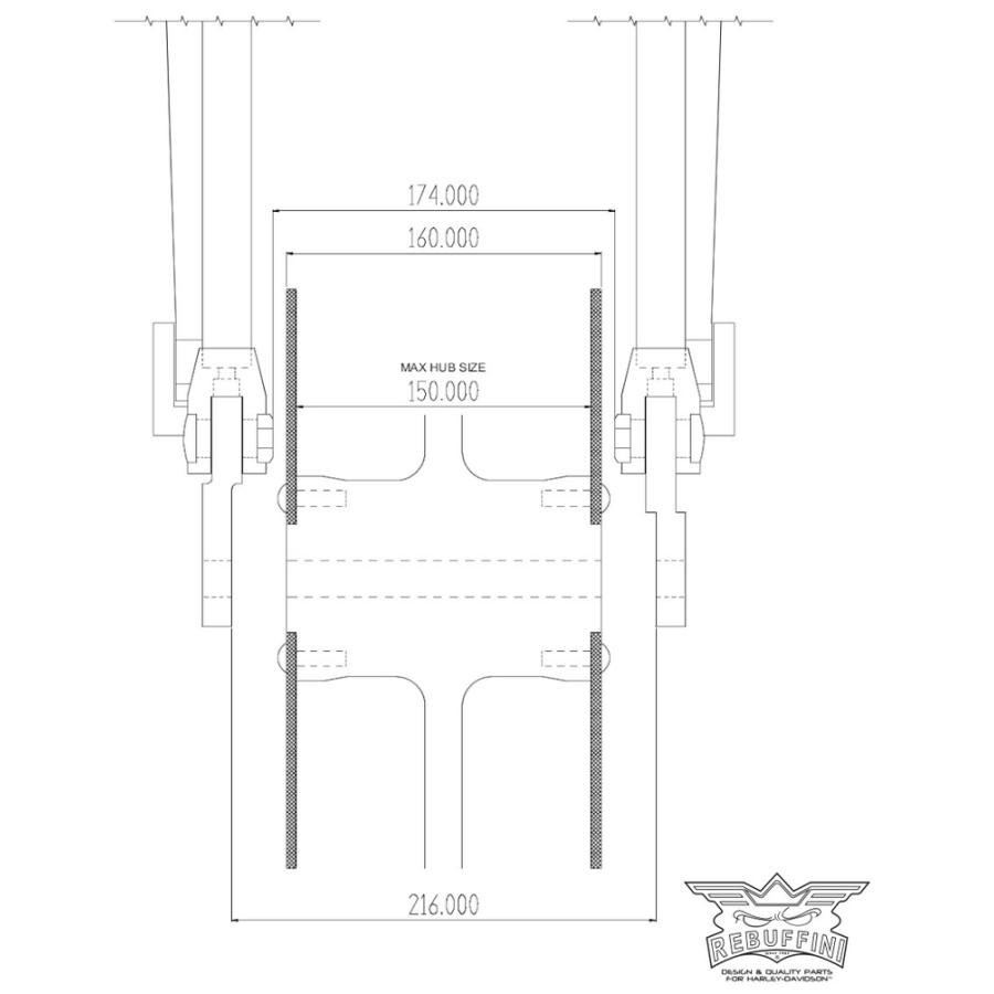 Harley Davidson（ハーレー・ダビッドソン） ソフテイル用スプリンガー
