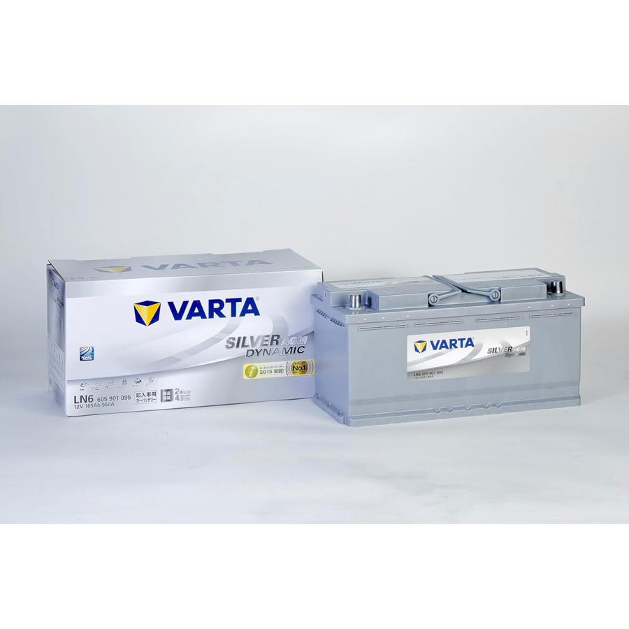 VARTA 605-901-095 バルタ バッテリー VARTA LN6 20時間率容量 105Ah
