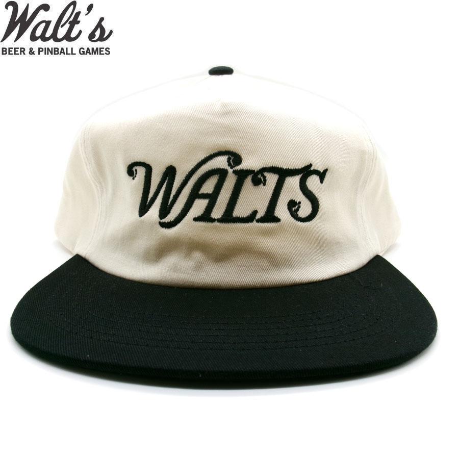 WALT'S BAR OG LOGO 5PANEL SNAPBACK CAP CREAM/BLACK ワルツ バー