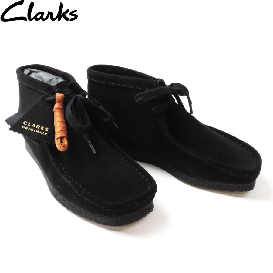 Clarks（クラークス） ワラビー ブーツ スエード シューズ ブラック