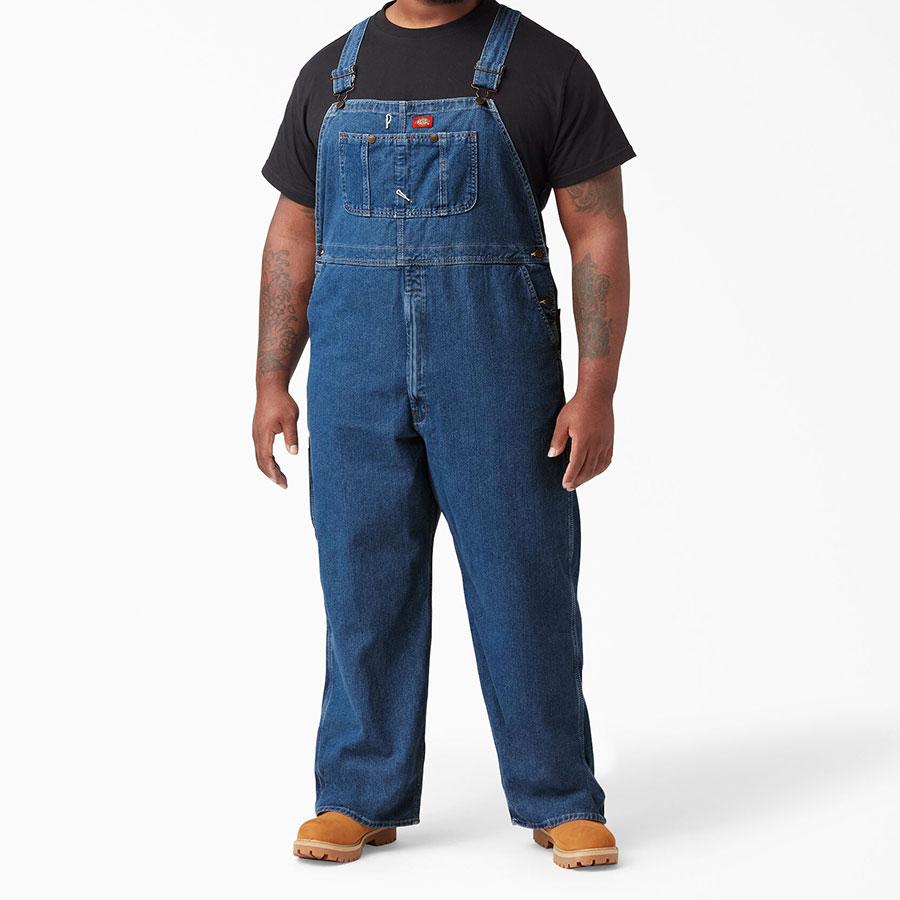 Dickies（ディッキーズ） DICKIES 8396 MENS INDIGO BIB OVERALL STONE