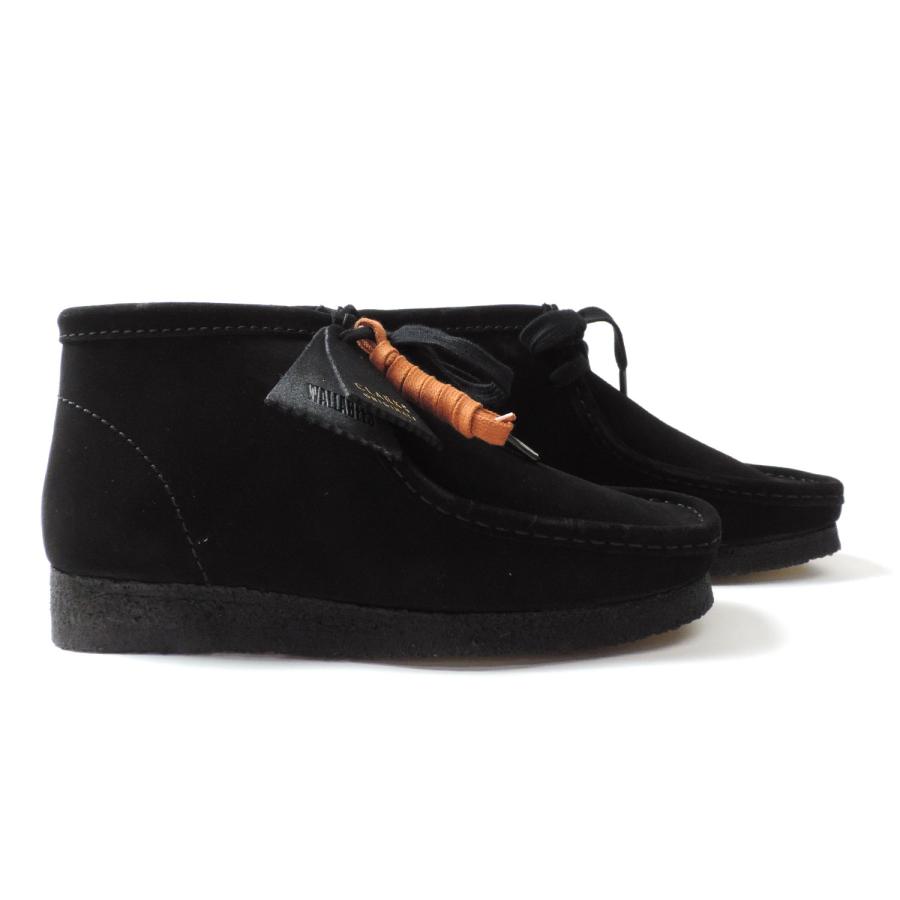Clarks（クラークス） ワラビー ブーツ スエード シューズ ブラック