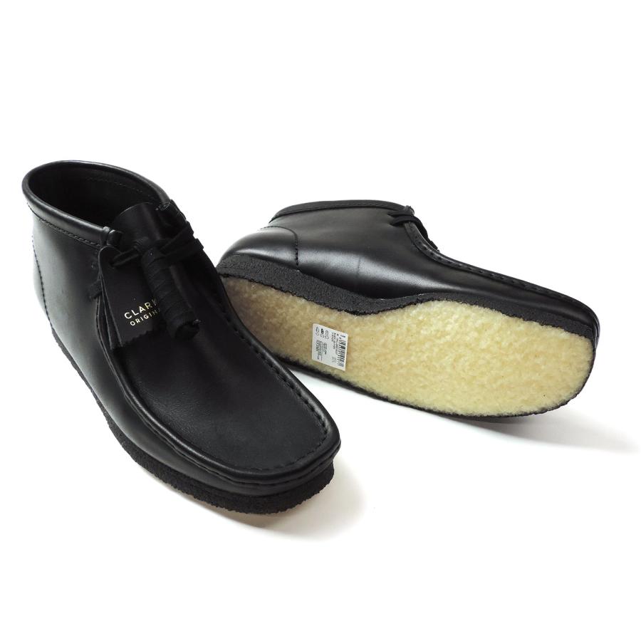 Clarks（クラークス） ワラビー ブーツ レザー シューズ ブラック