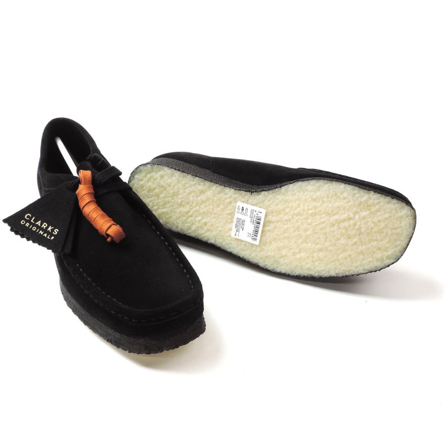 Clarks（クラークス） ワラビー スエード シューズ ブラック メンズ