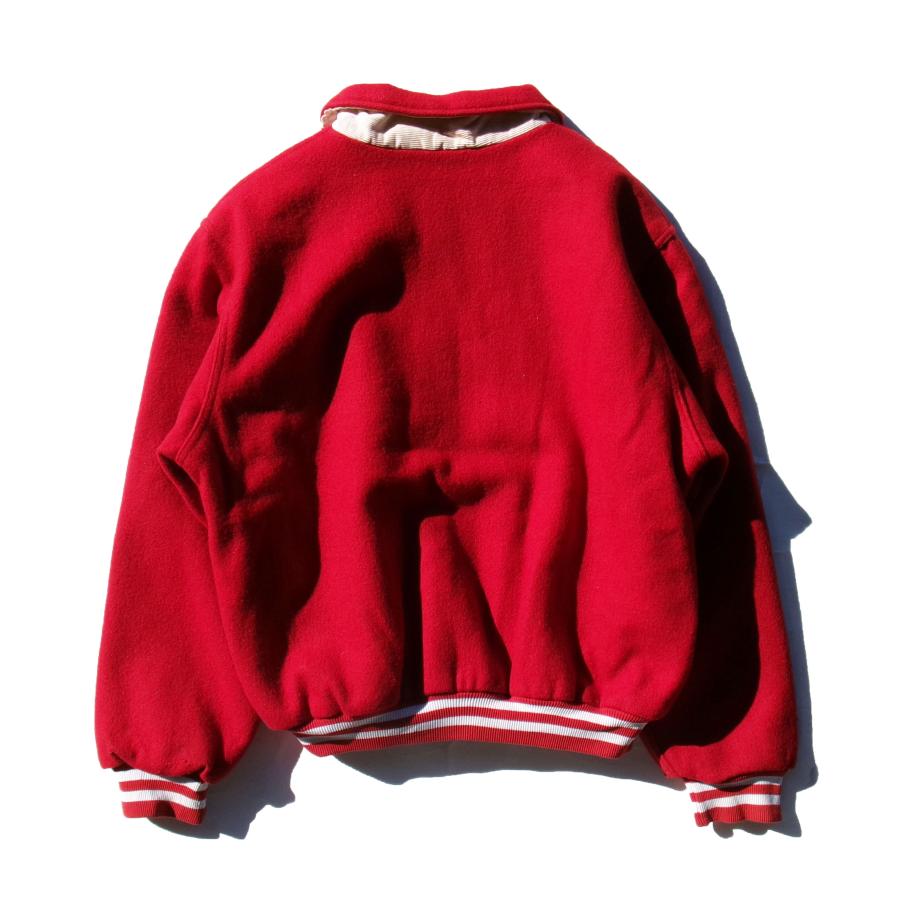 USED-60】RENNOC 70s STUDIUM JACKET RED made in U.S.A. レノック