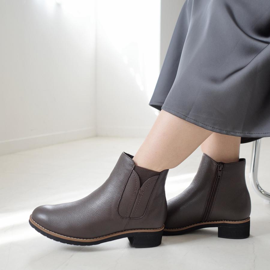 美品 アンスクリア INSCRIRE レザーブーツ ショートブーツ レディース