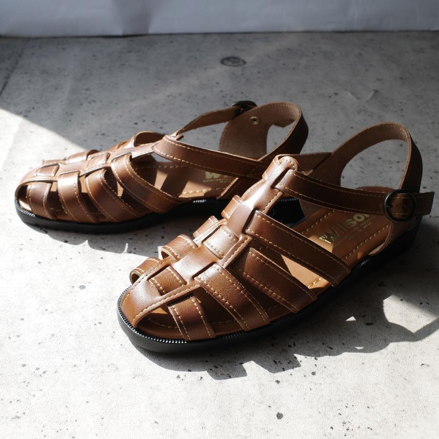 Wilson（ウイルソン） 本革 ドライビングサンダル ドライバーシューズ