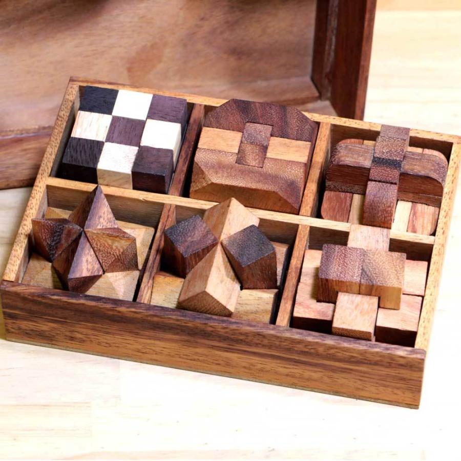 木製立体パズル 名入れ刻印無料 ギフトに最適 脳トレ 箱サイズ 20x14x7