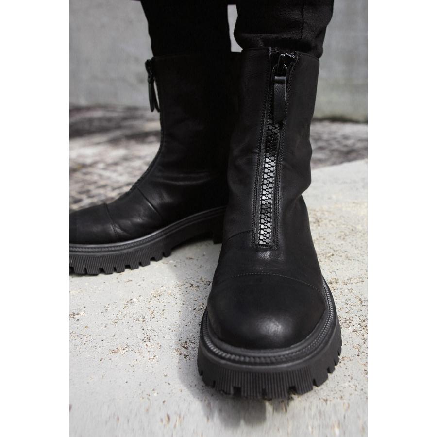 antiqua（アンティカ） フロントジップブーツ ブーツ レディース 靴 合