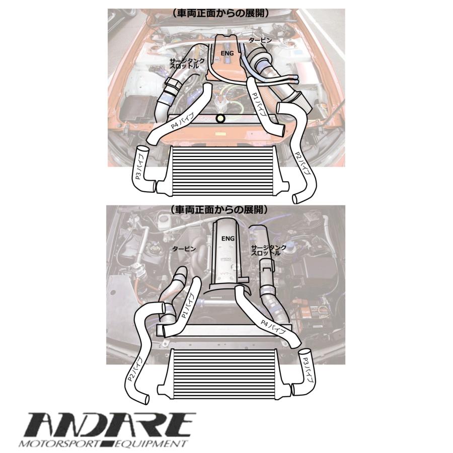 HPI インタークーラーキット補修用パイピング HPICPJZX110KIT