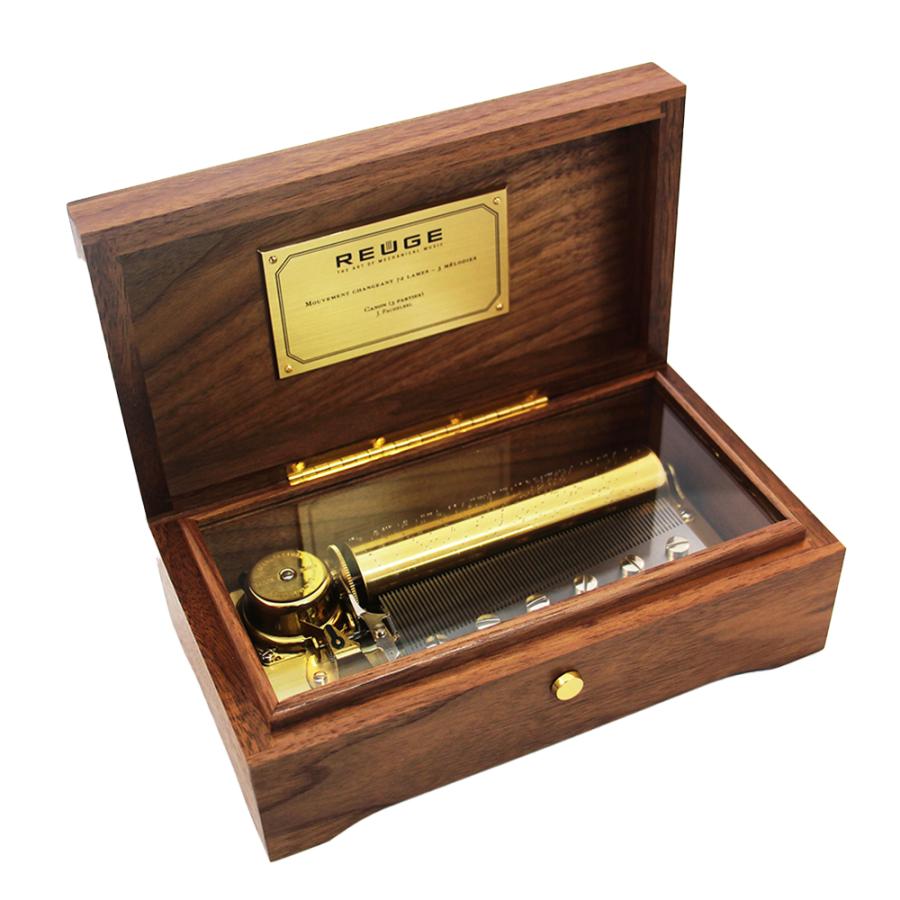リュージュ REUGE 72弁オルゴール カノン リーフ型象篏細工 リュージュ