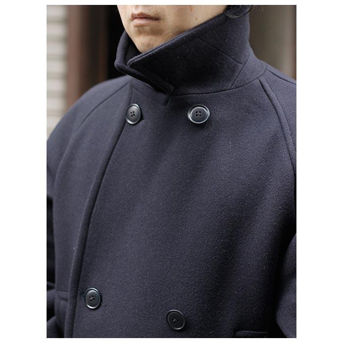 Scye（サイ） ウール カシミヤ メルトン ダブル オーバーコート (5124