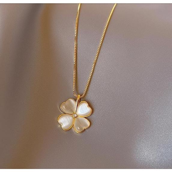 ペンダント ネックレス レディース ステンレス 四つ葉 クローバー