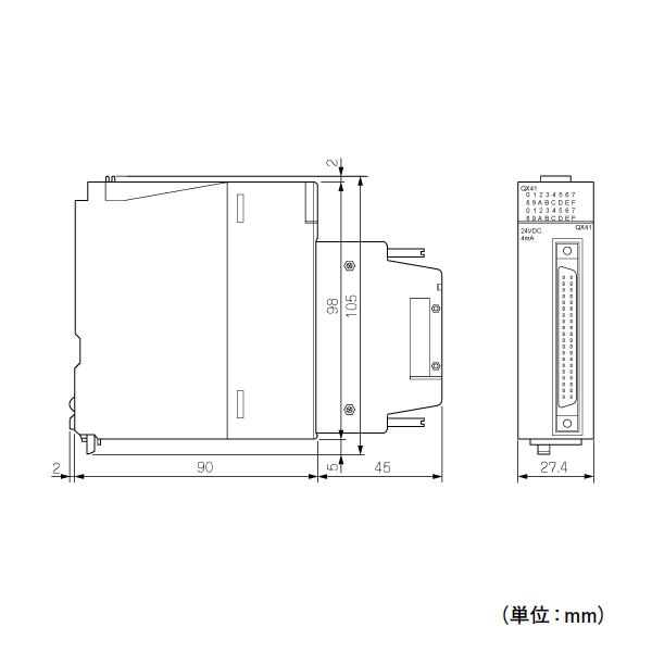 三菱電機（MITSUBISHI ELECTRIC） QX41 DC入力ユニット（プラスコモン
