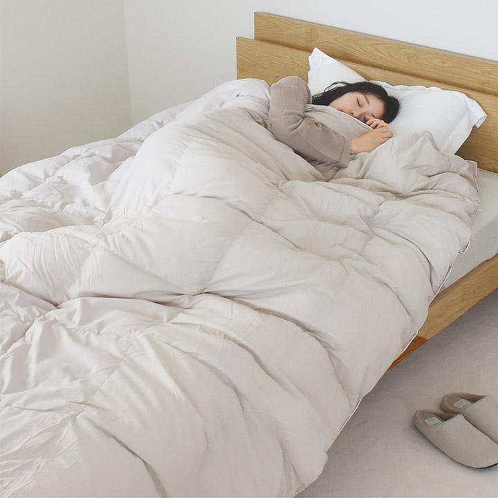 bon moment（ボンモマン） 掛け布団 シングル 冬 洗える 防ダニ 軽い