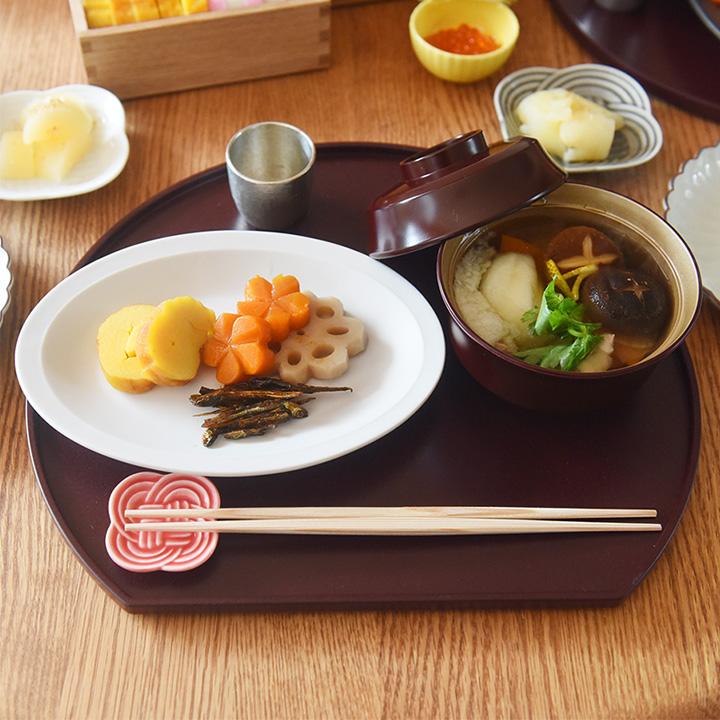 bon moment（ボンモマン） 半月膳 山中塗 日本製 半月トレー 半月盆