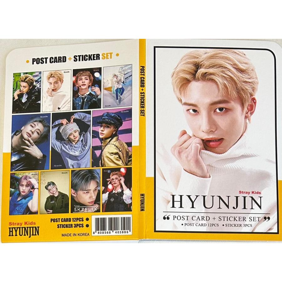 ヒョンジン StrayKids ストレイキッズ スキズ ポストカード ステッカー