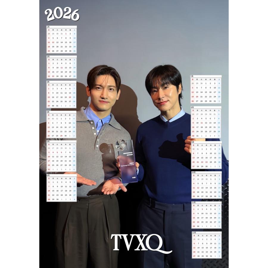 TVXQ 東方神起 2026 ポスター カレンダー 丸めてお送り A3サイズ 30