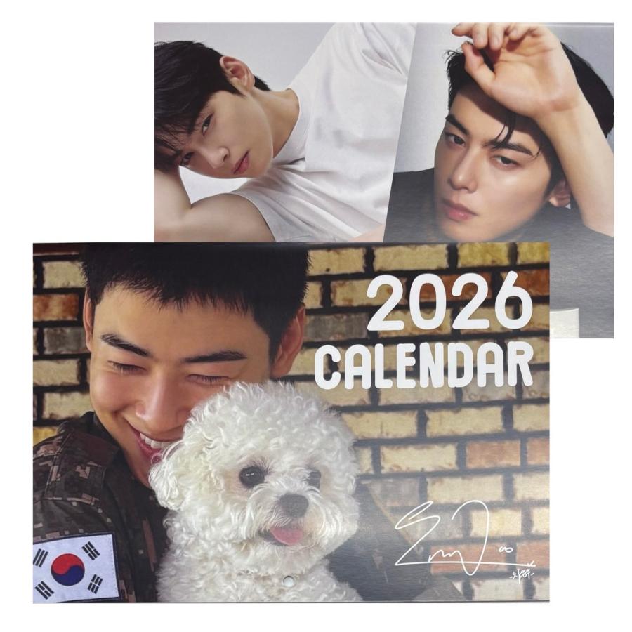 チャウヌ ASTRO アストロ 2026 壁掛け カレンダー 二つ折りタイプ 韓流