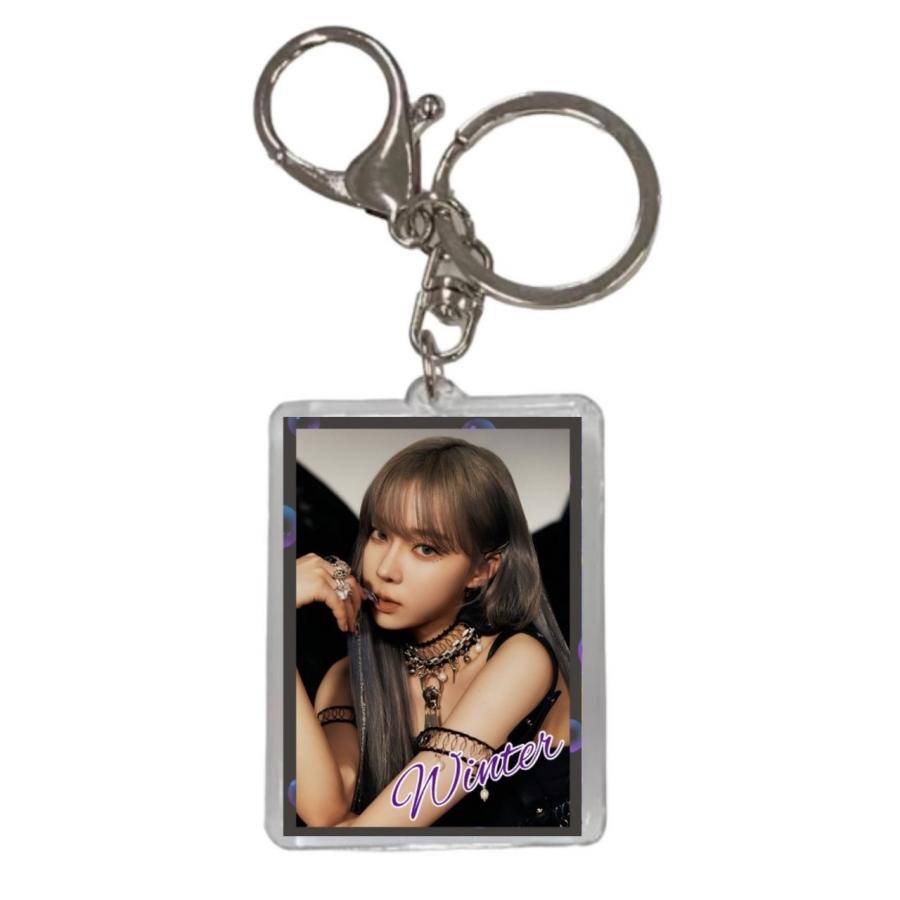 ウィンター aespa エスパ 両面 写真入り キーホルダー 韓流 グッズ